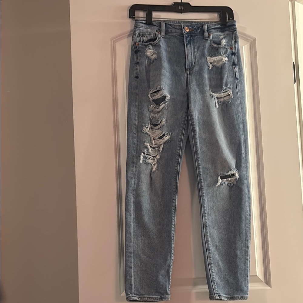 Distressed Blue Jeans for Women